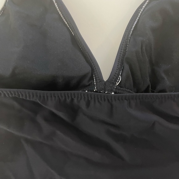 Black Embroidered Bikini Top Sz 10 - Picture 7 of 15